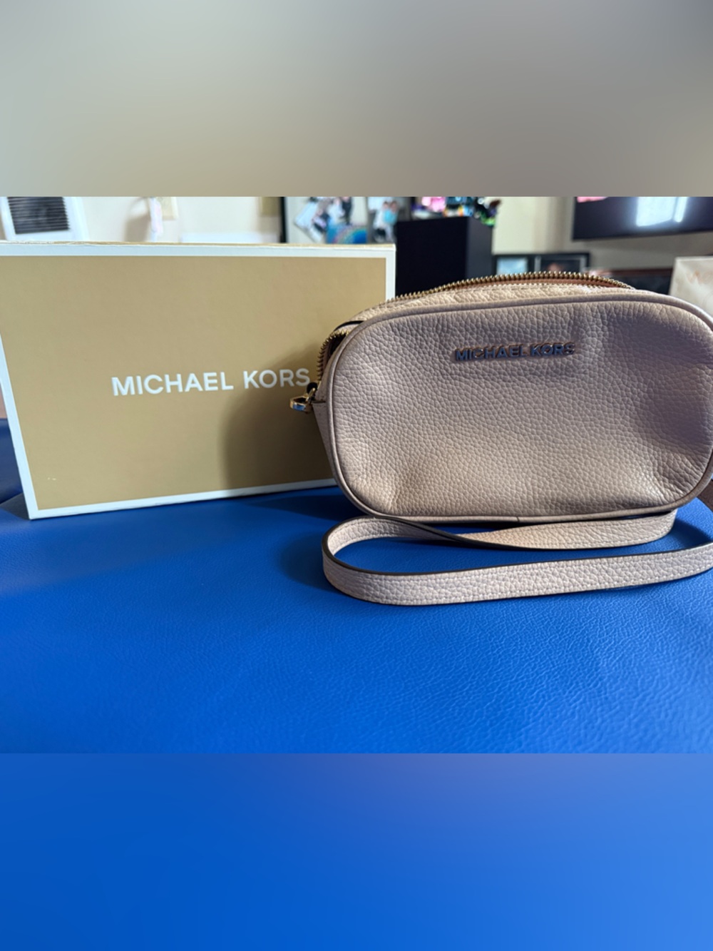 Michael Kors Double-Zip Crossbody Bag – Blush Pink - in Good condition
